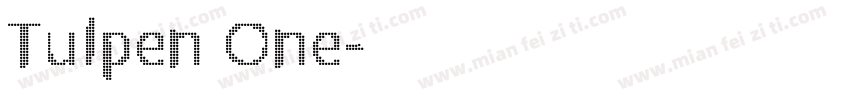 Tulpen One字体转换